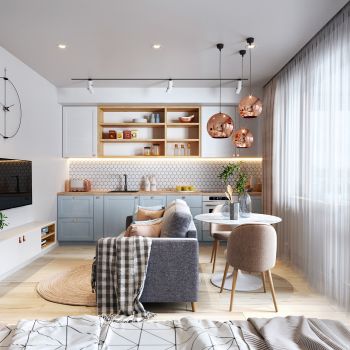 Căn hộ nhỏ nhắn xinh xắn với diện tích 33m2