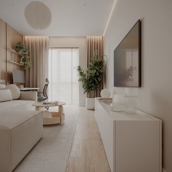 CĂN HỘ NỘI THẤT TONE MÀU NHẸ NHÀNG VÀ ẤM ÁP DIỆN TÍCH 62M2