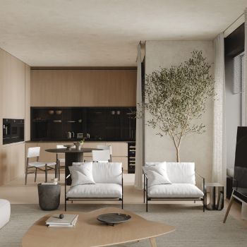 CĂN HỘ VỚI NỘI THẤT NHẸ NHÀNG & TINH TẾ