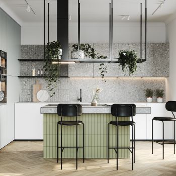 CĂN HỘ XINH XẮN VỚI ĐIỂM NHẤN TONE MÀU XANH 